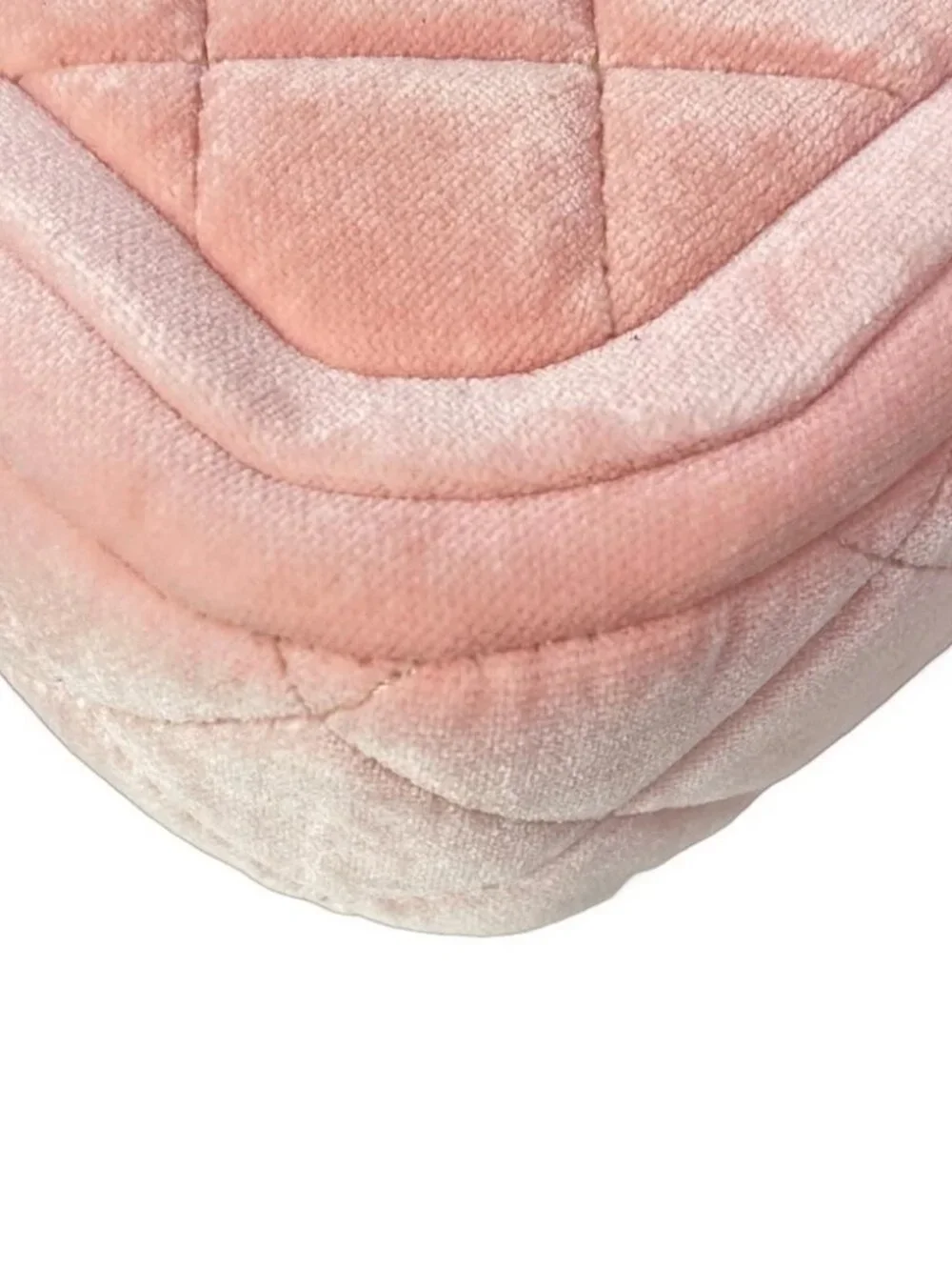 CHANEL Matelasse Pink Velour Shoulder Bag gold hardware